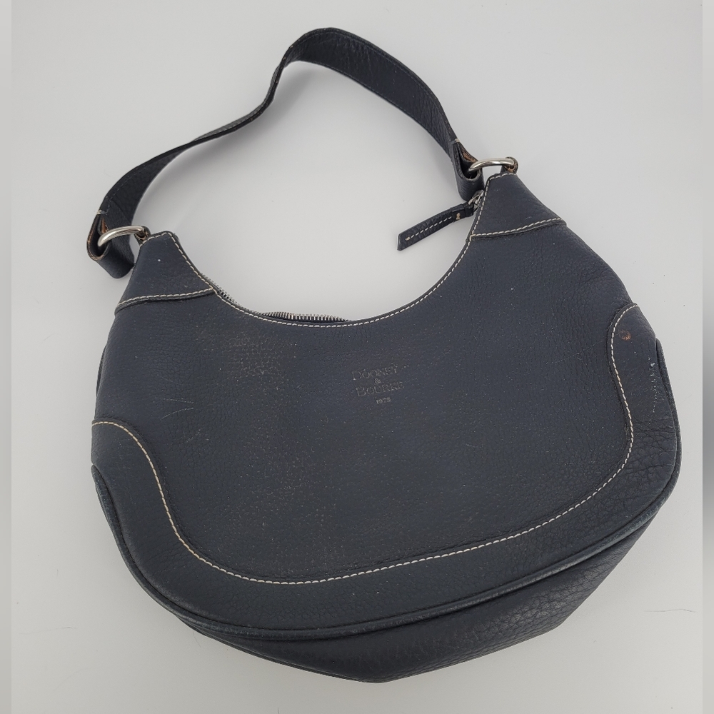 Dooney & Bourke Black Pebbled Leather Handbag